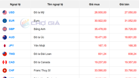 Tỷ giá USD ngày 26/3/2026: 'Chợ đen' tiếp tục lao dốc