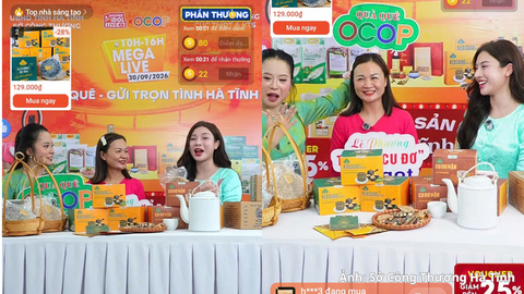 Mega Live đưa đặc sản Hà Tĩnh lên không gian số