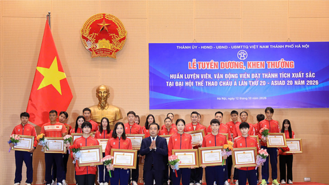 Hà Nội khen thưởng vận động viên xuất sắc tại ASIAD 20