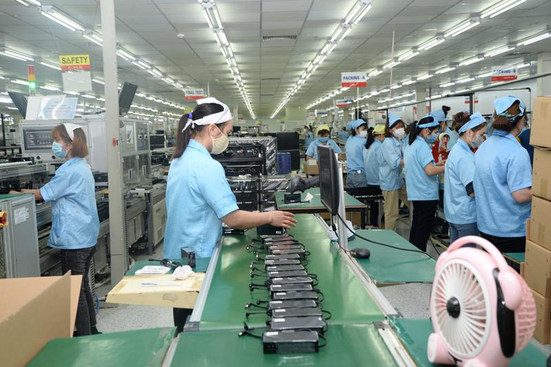 Khu vực công nghiệp tiếp tục khẳng định vai trò đầu tàu phát triển kinh tế của tỉnh Hưng Yên. Ảnh: Phạm Đăng