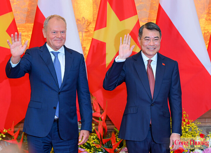 Chùm ảnh: Thủ tướng Lê Minh Hưng chủ trì lễ đón chính thức Thủ tướng Ba Lan - 8