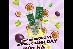 Sủi thanh nhiệt Livecool - hương Chanh Dây