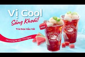 Highlands coffee || trà dưa hấu vải, thử ngay!
