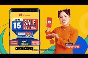 Ngày 15 sale giữa tháng - shopee live giảm 50%, cơ hội trúng 30 Iphone (13 - 15.10)