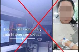 Thực hư thông tin người phụ nữ bị đối tượng lạ bỏ thuốc mê