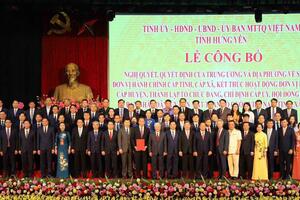 Tỉnh Hưng Yên công bố các lãnh đạo chủ chốt sau hợp nhất