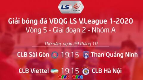 Lịch thi đấu V.League 2020 hôm nay (29/10): Hấp dẫn cuộc đua vô địch