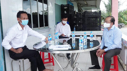 Kiểm tra tình hình tiêu thụ nông sản trên địa bàn huyện Cần Giuộc