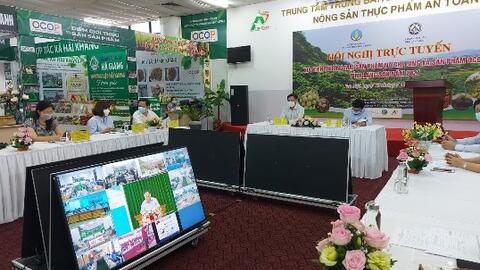 Hội nghị trực tuyến Xúc tiến thương mại sản phẩm Na Chi Lăng và sản phẩm OCOP tỉnh Lạng Sơn