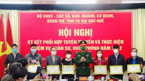 Phối hợp tuyên truyền, thực hiện nhiệm vụ quân sự - quốc phòng năm 2022