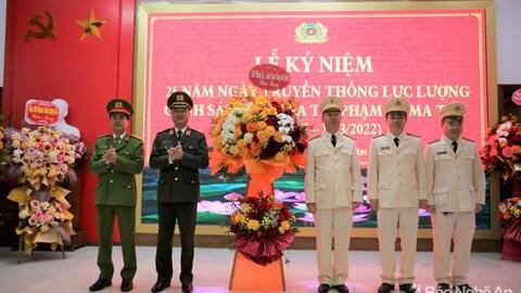 Kỷ niệm 25 năm Ngày truyền thống lực lượng Cảnh sát điều tra tội phạm về ma túy