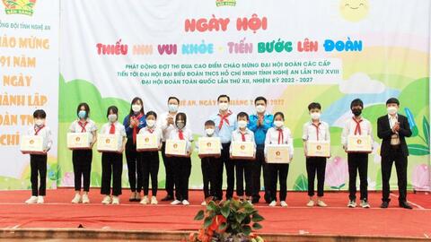 Sôi động ngày hội ‘Thiếu nhi khỏe - tiến bước lên Đoàn’