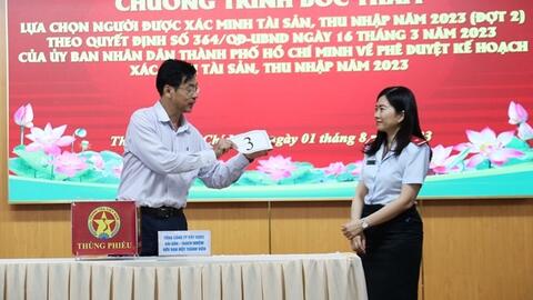 TP Hồ Chí Minh: Bốc thăm chọn cán bộ để xác minh tài sản
