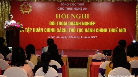 Hơn 600 doanh nghiệp Nghệ An được tập huấn về hóa đơn điện tử