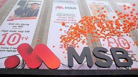 MSB chia cổ tức 30% bằng cổ phiếu