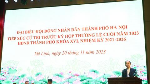 Cử tri huyện Mê Linh kiến nghị vấn đề dự án chậm triển khai
