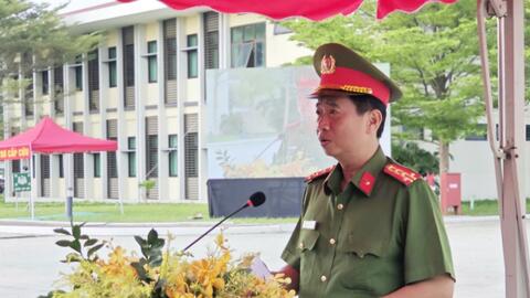 Diễn tập phương án ứng phó sự cố môi trường do cháy, nổ