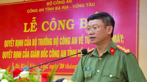 Công an tỉnh Bà Rịa - Vũng Tàu công bố quyết định quan trọng