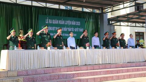 Bộ Chỉ huy quân sự tỉnh Bình Thuận ra quân huấn luyện năm 2025