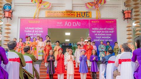 Nhiều hoạt động văn hóa đặc sắc tại Tuần lễ Áo dài cộng đồng Huế