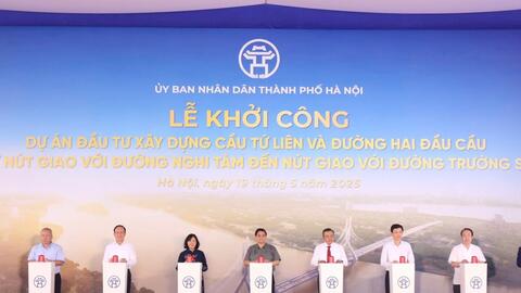 Quyết liệt GPMB, tăng tốc thi công dự án cầu Tứ Liên