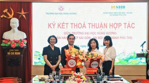 SHB Chi nhánh Phú Thọ ký kết hợp tác với Trường Đại học Hùng Vương