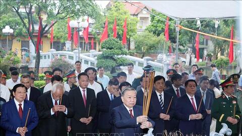 Tổng Bí thư Tô Lâm dự Lễ kỷ niệm Ngày sinh Tổng Bí thư Nguyễn Văn Linh