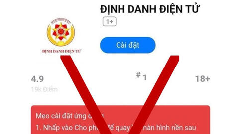 Bộ Công an cảnh báo thủ đoạn lừa đảo cài ứng dụng VNeID giả chứa mã độc