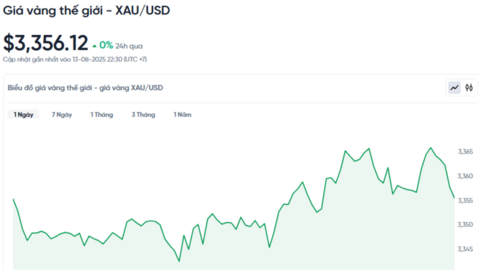 Giá vàng hôm nay 14/08/2025