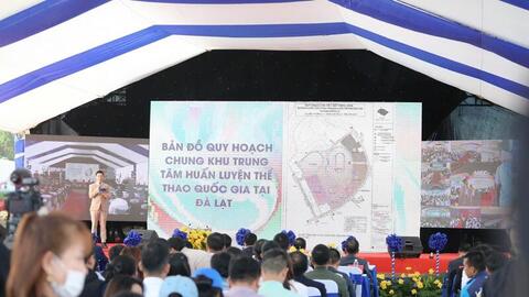 Khởi công dự án Trung tâm huấn luyện thể thao Quốc gia tại Đà Lạt