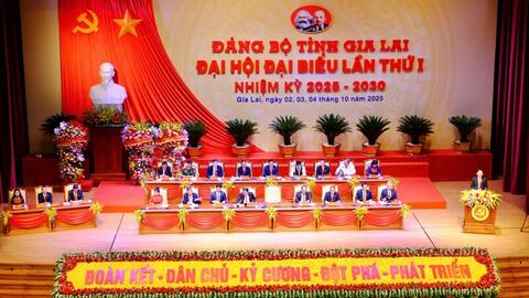 Trưởng Ban Tuyên giáo và Dân vận Trung ương dự khai mạc Đại hội Đảng bộ tỉnh Gia Lai