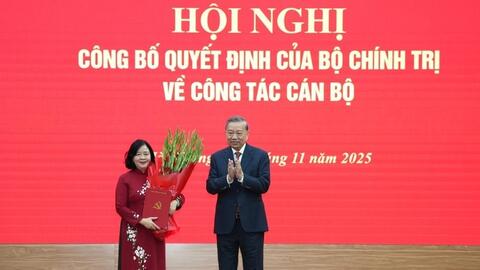 Bà Bùi Thị Minh Hoài giữ chức Bí thư Đảng ủy Mặt trận Tổ quốc, các đoàn thể Trung ương