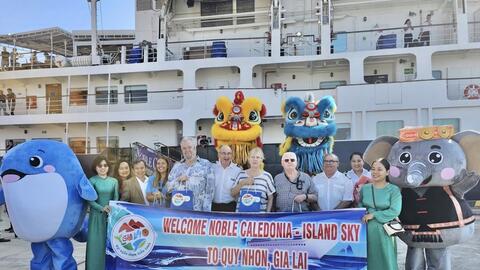 Du thuyền quốc tế cập cảng Quy Nhơn, đưa du khách khám phá Gia Lai