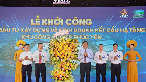 Phú Thọ khởi công Khu công nghiệp Phúc Yên, tạo cực tăng trưởng mới