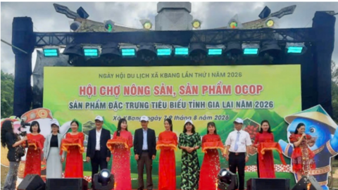 Khai mạc hội chợ nông sản, OCOP tại Ngày hội du lịch Kbang năm 2026