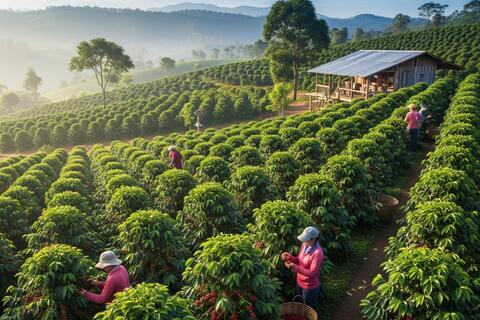 Giá cà phê hôm nay 1/8/2025: Trong nước duy trì xu hướng tăng