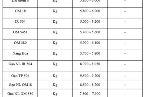 Giá lúa gạo hôm nay ngày 17/10: Thị trường lặng sóng