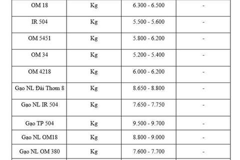 Giá lúa gạo hôm nay ngày 30/1/2026: Thị trường trầm lắng