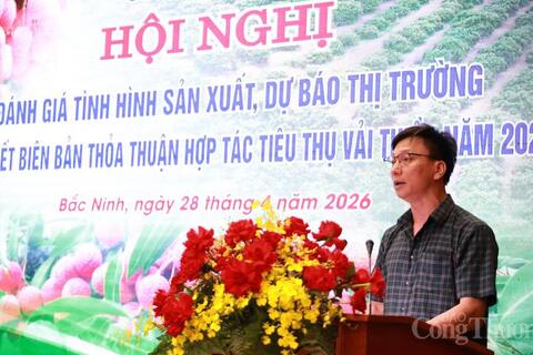 Bắc Ninh ký kết biên bản thỏa thuận, tiêu thụ vải thiều năm 2026