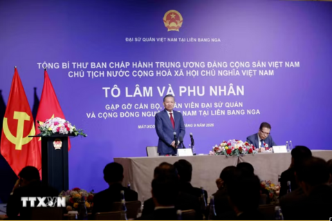 Tổng Bí thư, Chủ tịch nước mong doanh nhân người Việt tại Nga tiếp tục là hạt nhân thúc đẩy hợp tác hai nước