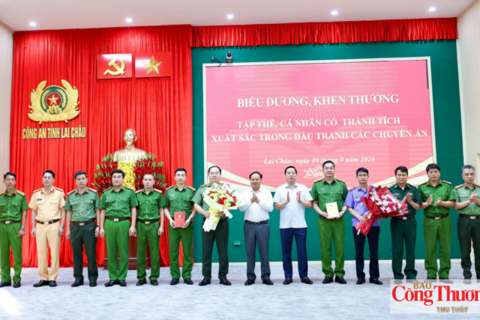 Lai Châu: Biểu dương tập thể, cá nhân xuất sắc trong đấu tranh phòng, chống tội phạm