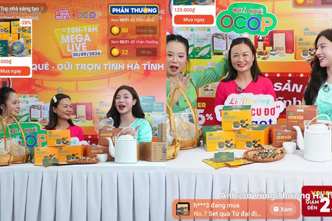 Mega Live đưa đặc sản Hà Tĩnh lên không gian số