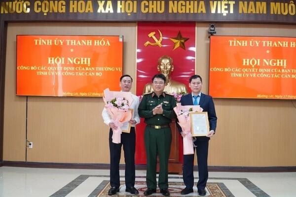 Thanh Hóa công bố quyết định điều động, bổ nhiệm nhiều cán bộ chủ chốt