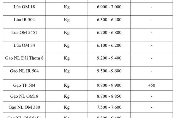 Giá lúa gạo hôm nay ngày 12/8: Gạo nguyên liệu xuất khẩu tiếp đà tăng