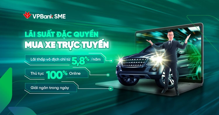 Doanh nghiệp vay mua ô tô “siêu tốc” chỉ trong 4 giờ với lãi suất 5,8%/năm tại VPBank