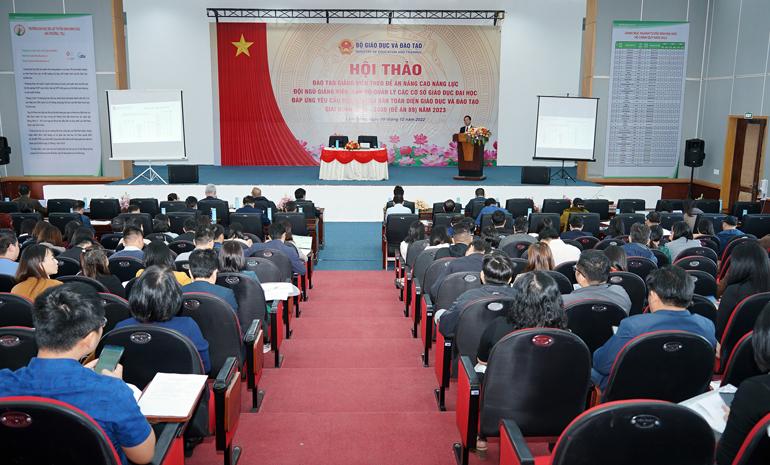 Đại diện Vụ Giáo dục đại học đánh giá kết quả thực hiện và lưu ý những điểm mới thực hiện Đề án 89