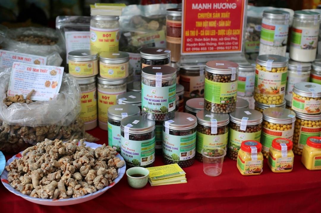 Một số sản phẩm OCOP tỉnh Lào Cai. (Ảnh minh họa: KT)