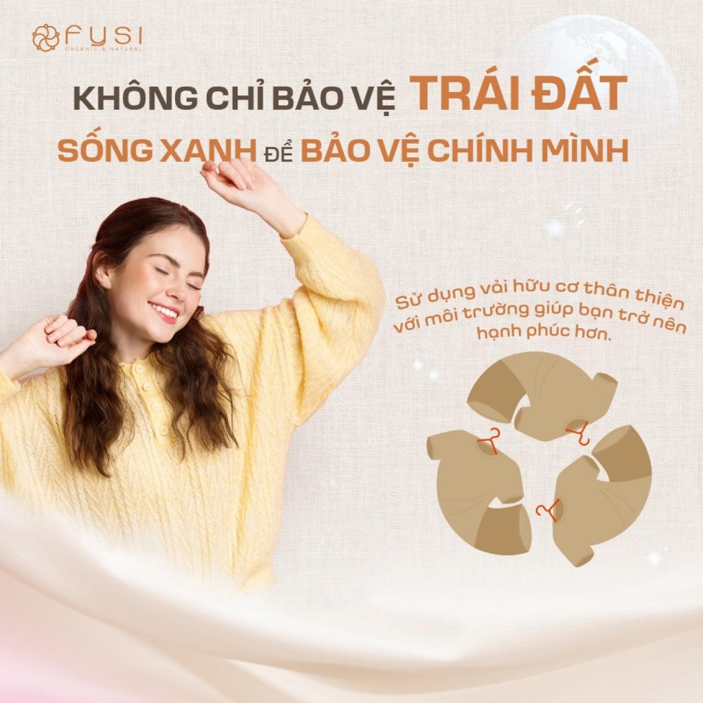 Bảo vệ môi trường, sống xanh với quần áo từ vải hữu cơ