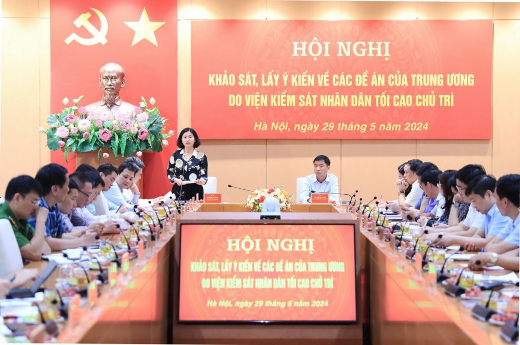 Phó Bí thư Thường trực Thành ủy Nguyễn Thị Tuyến phát biểu tại cuộc làm việc