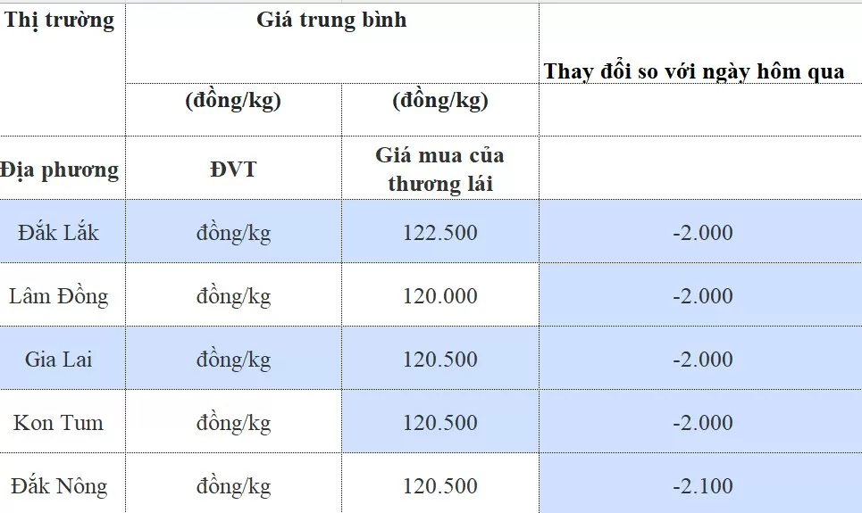 Giá cà phê hôm nay 7/8/2024: